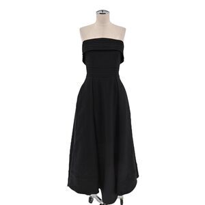 C/MEO COLLECTIVE Dress Womens Size S Black Visceral Strapless Midi Gown Solid‎